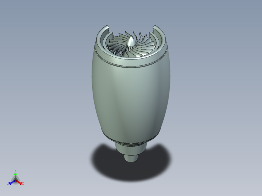 喷气发动机三维模型