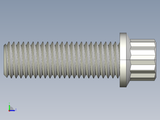 法兰头螺钉-5-16in-24 1long 12-point screws.IGS左视缩略图