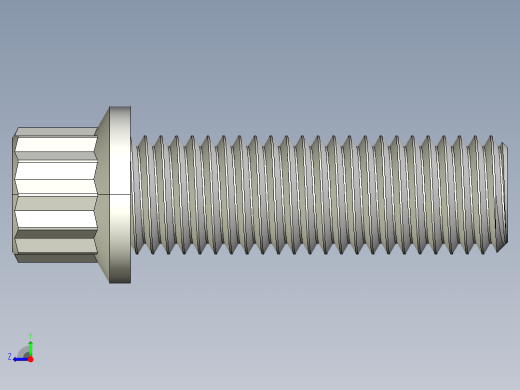 法兰头螺钉-5-16in-24 1long 12-point screws.IGS右视缩略图
