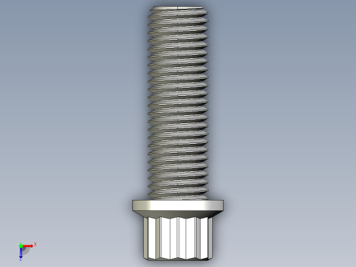 法兰头螺钉-5-16in-24 1long 12-point screws.IGS俯视缩略图