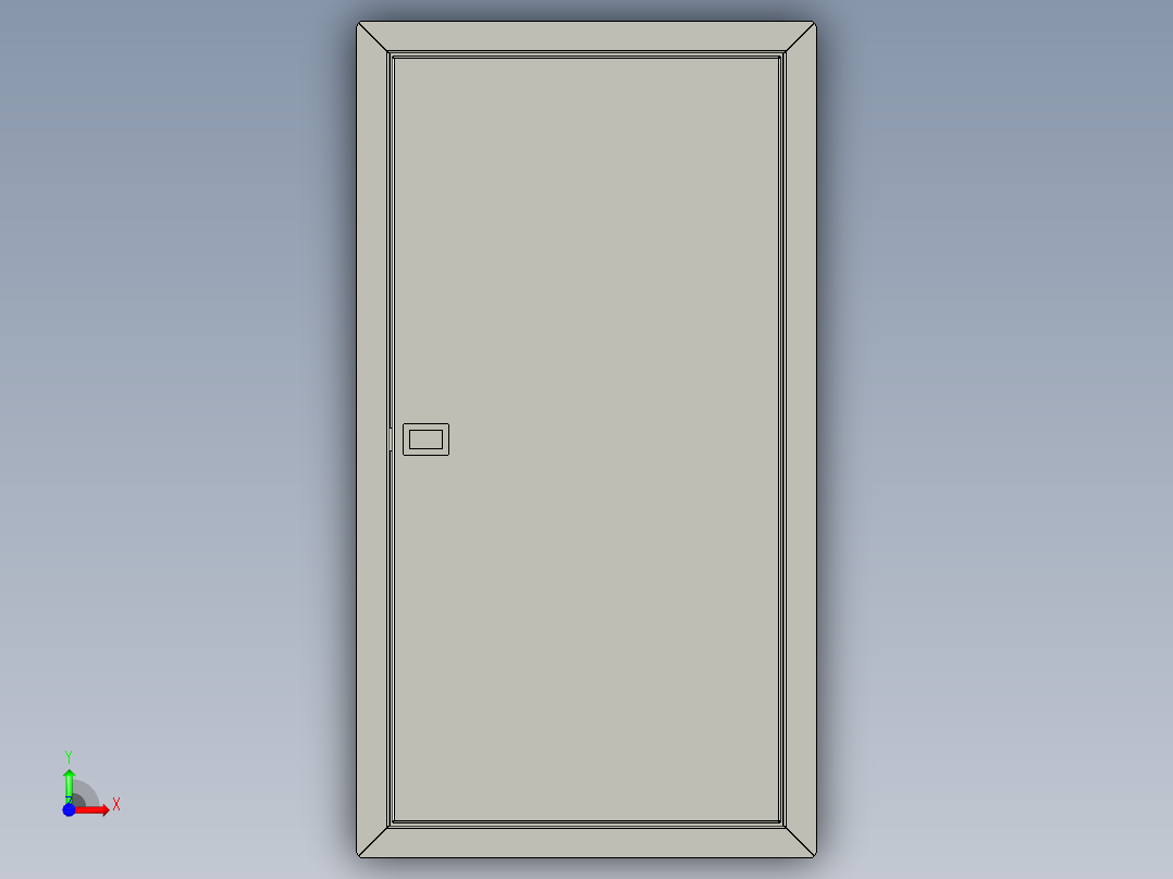 嵌入式配电箱前视图