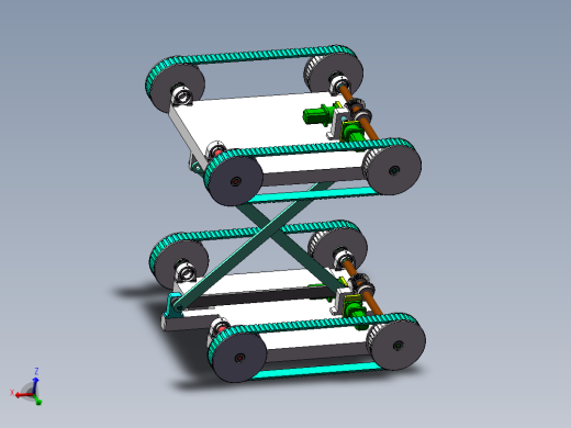 Q113-反平行四边形轮式移动机器人的设计【三维SolidWorks】