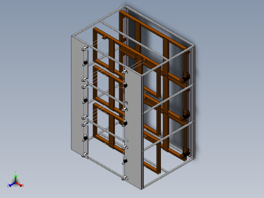 Q418-立体车库机械系统中推拉机构的结构设计【三维SolidWorks】正等轴测缩略图