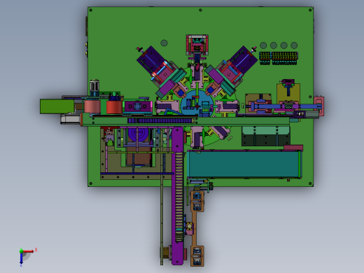 电路板双面涂胶机俯视缩略图