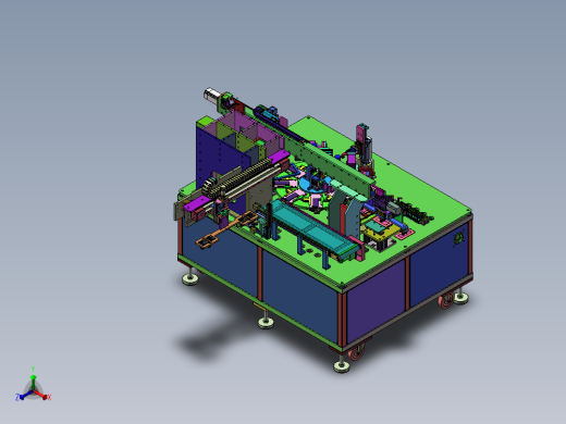电路板双面涂胶机正等轴测缩略图