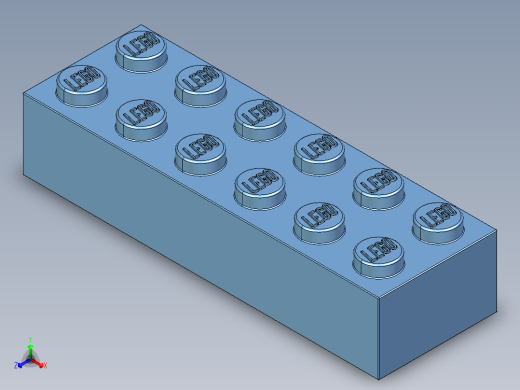 乐高套装 4421基本积木-6162897 - 2456 - 44237 Medium Blue Brick 2 x 6.STEP