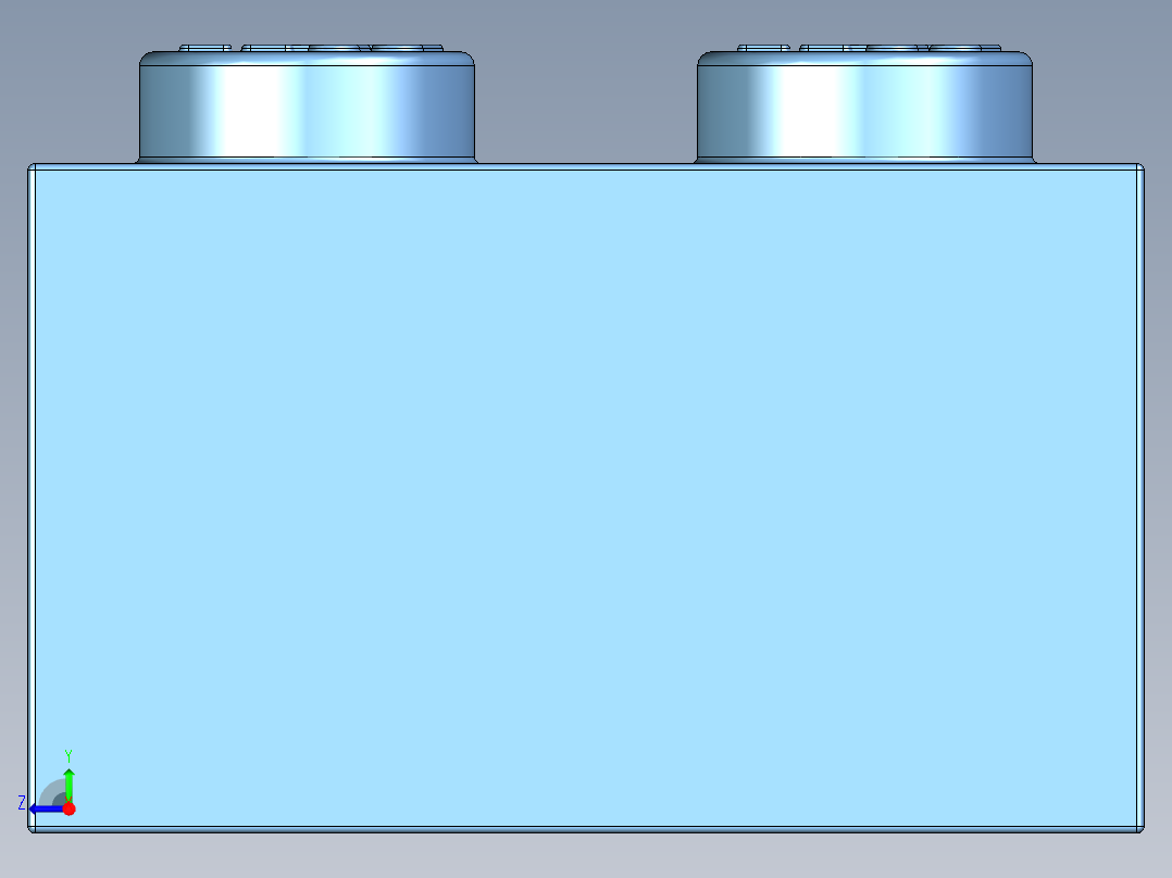 乐高套装 4421基本积木-6162897 - 2456 - 44237 Medium Blue Brick 2 x 6.STEP右视图