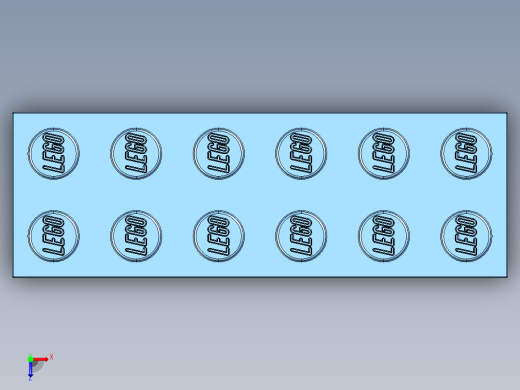 乐高套装 4421基本积木-6162897 - 2456 - 44237 Medium Blue Brick 2 x 6.STEP俯视缩略图