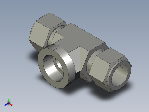 卡套式工业通用硬管接头16_obu-s正等轴测缩略图