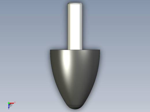 型材-KJN BULLET SHAPED RUBBER BUMPER 3842510165俯视缩略图