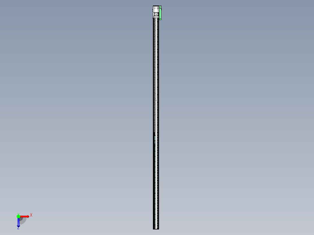 东锦齿条传动DH136G-L157-S5000-BU-T400W-C3俯视图
