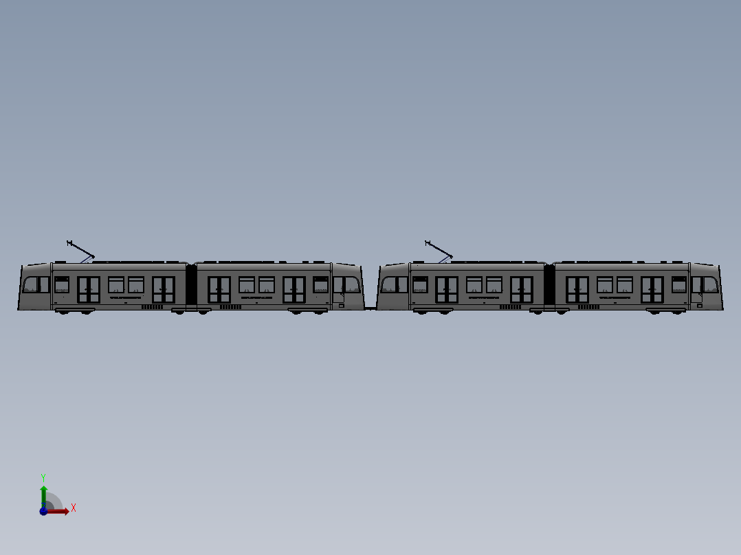 火车、动车、高铁(8)前视图