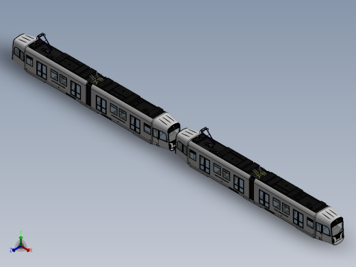 火车、动车、高铁(8)正等轴测缩略图