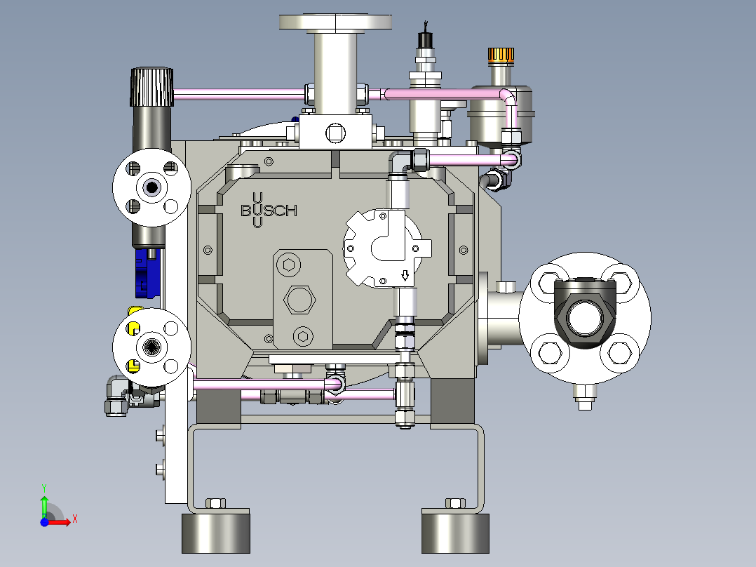 泵、水泵(40)前视图