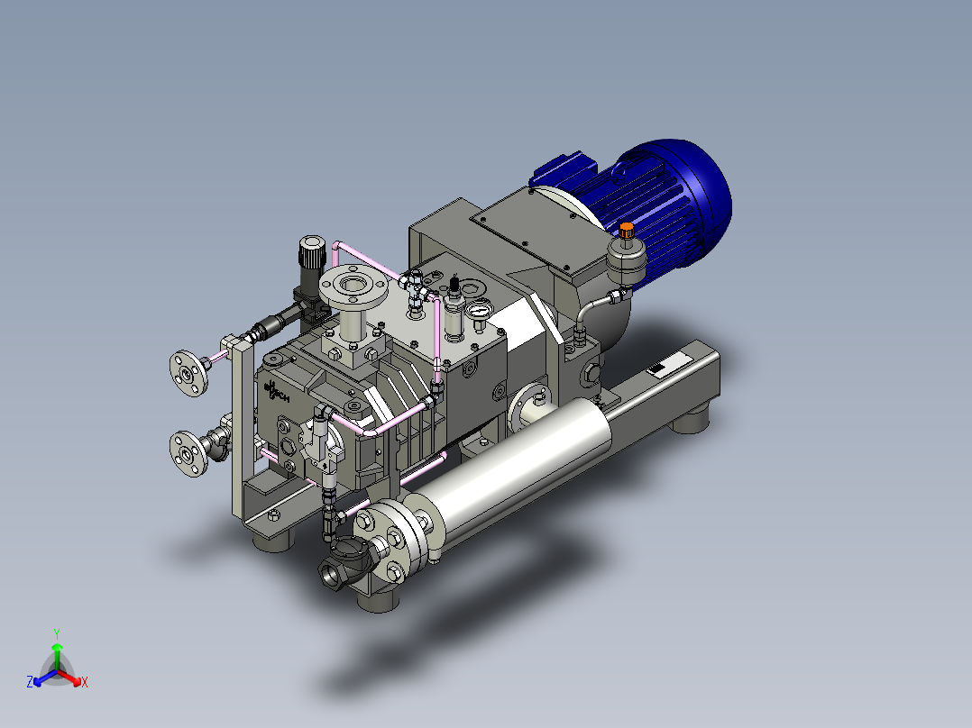 泵、水泵(40)正等轴测图