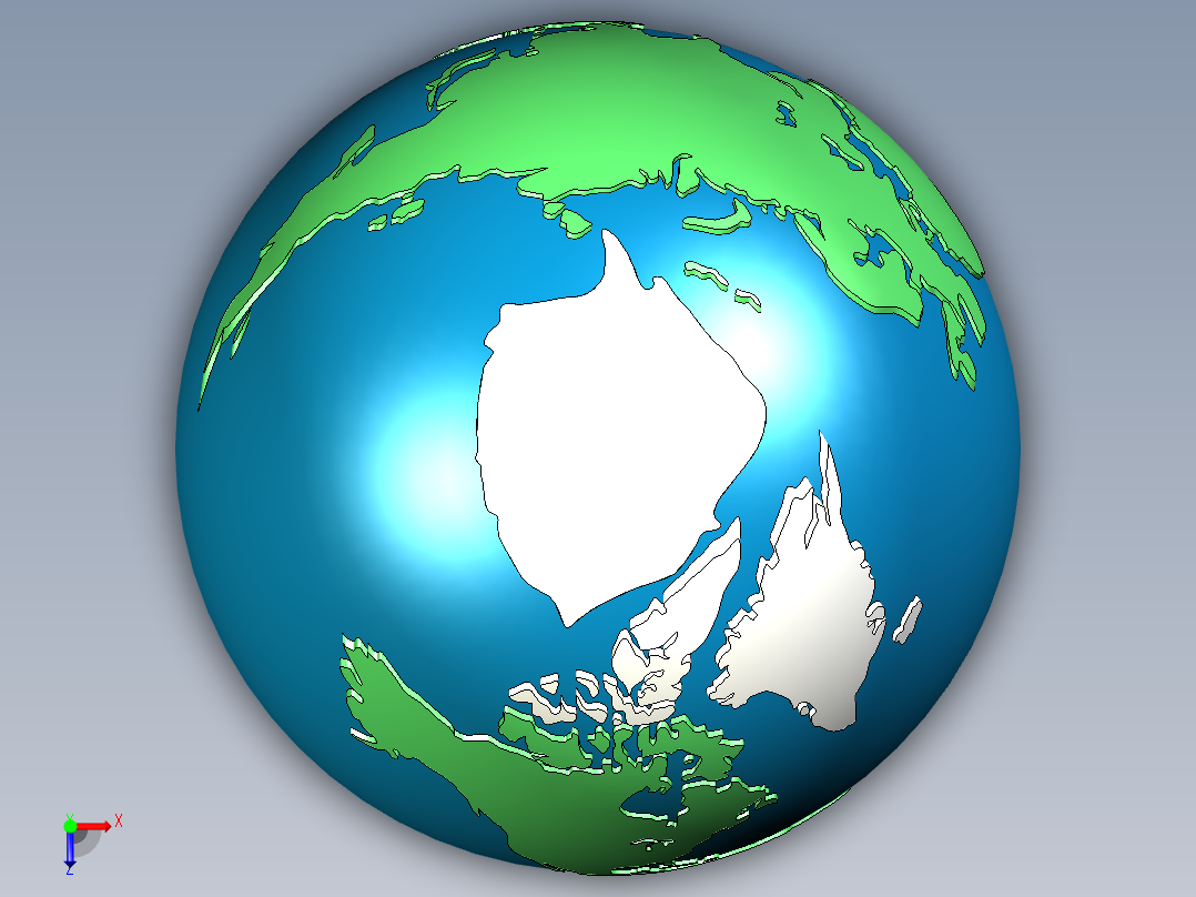 地球(9)俯视图