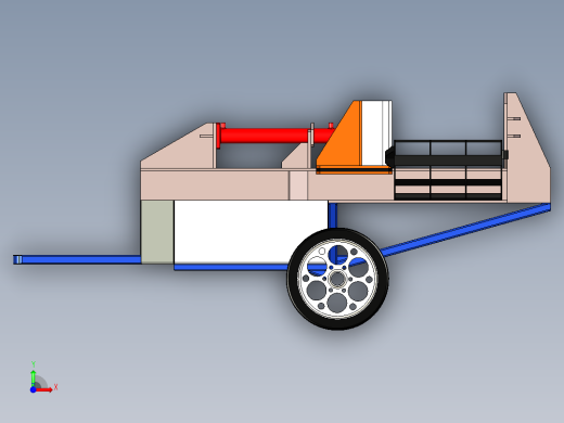 B2004522-液压木材劈裂机前视缩略图