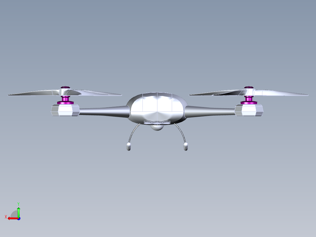 A2004775-四轴飞行器无人机后视图