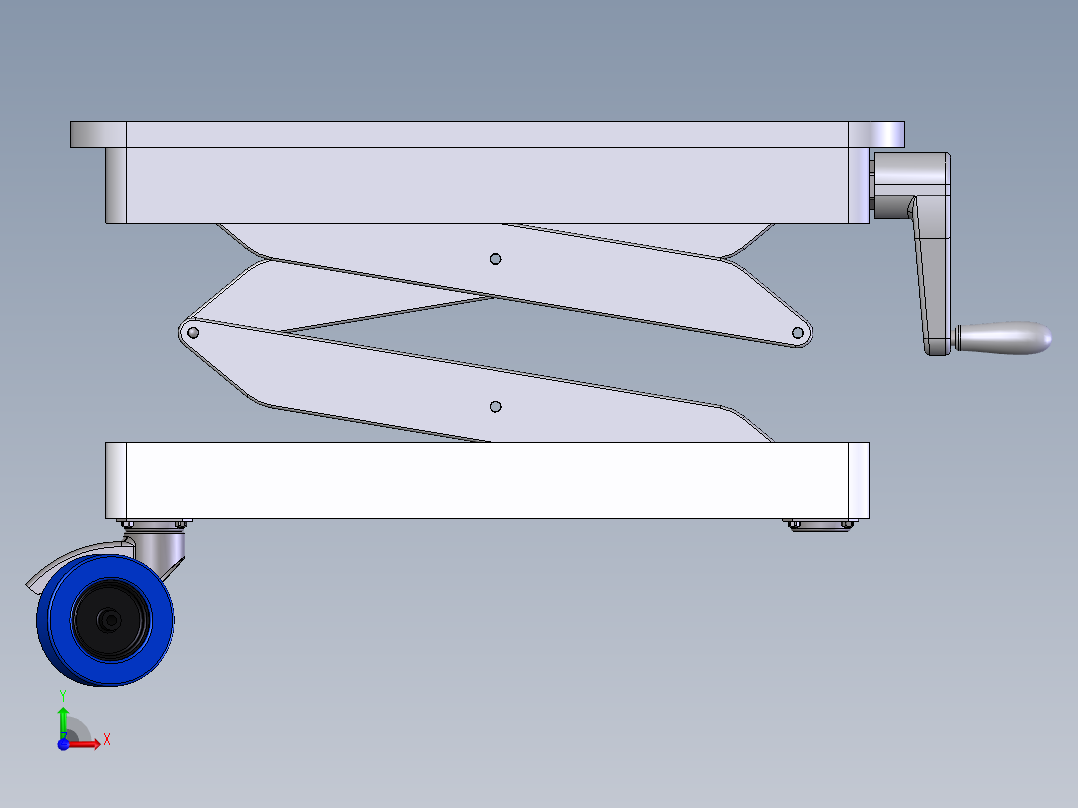 剪式升降机前视图