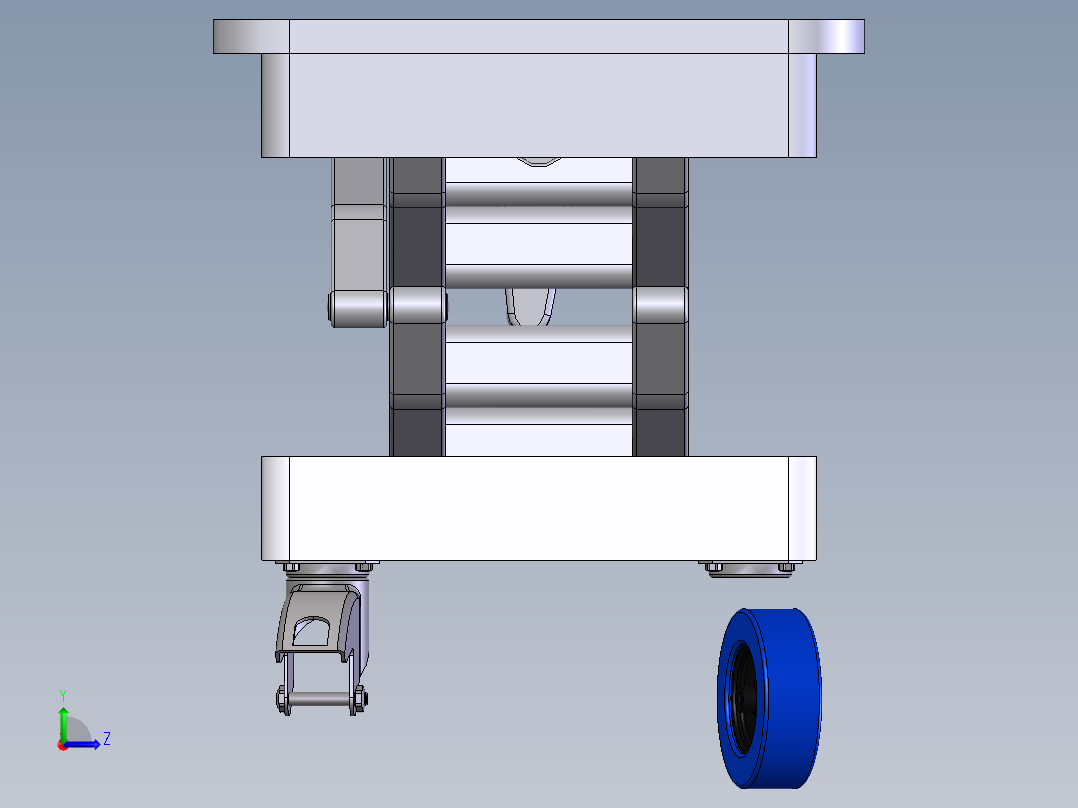 剪式升降机左视图