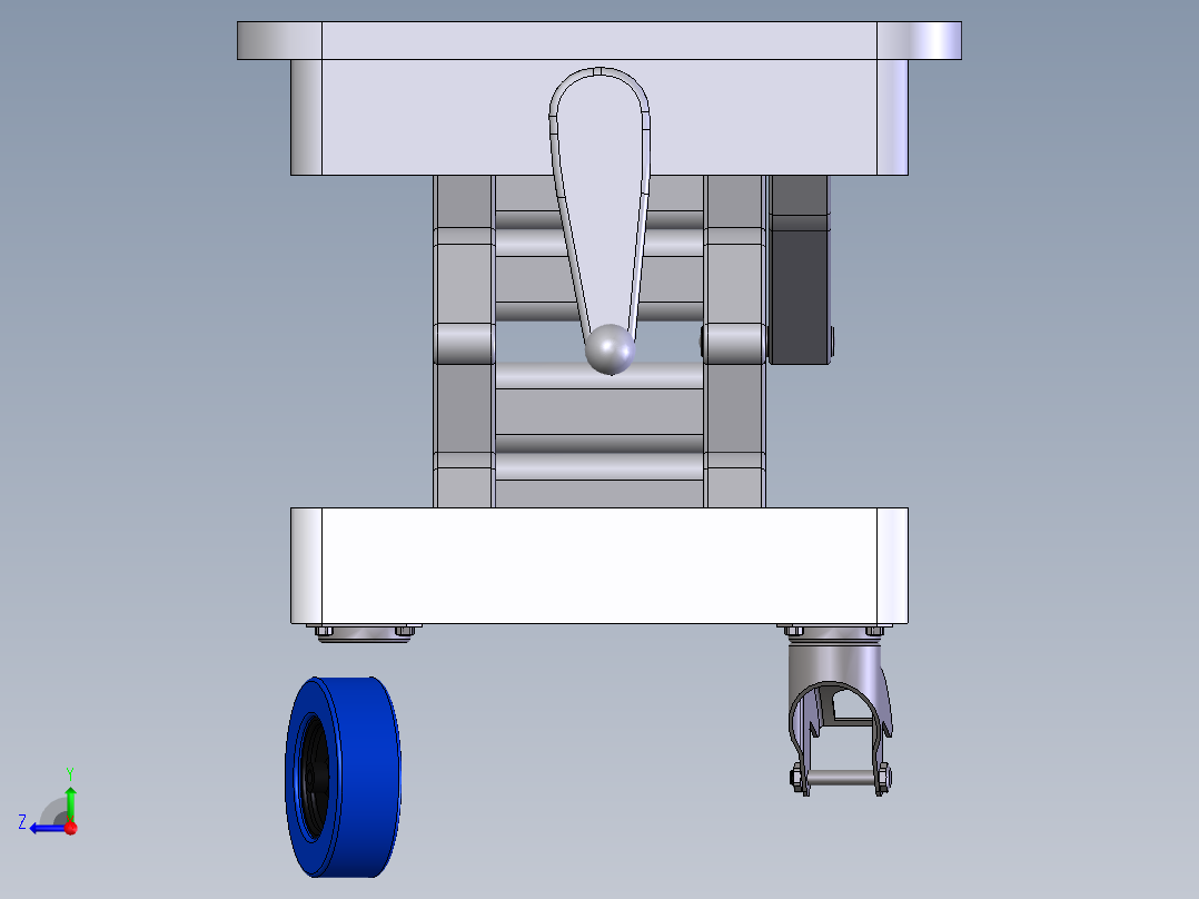 剪式升降机右视图
