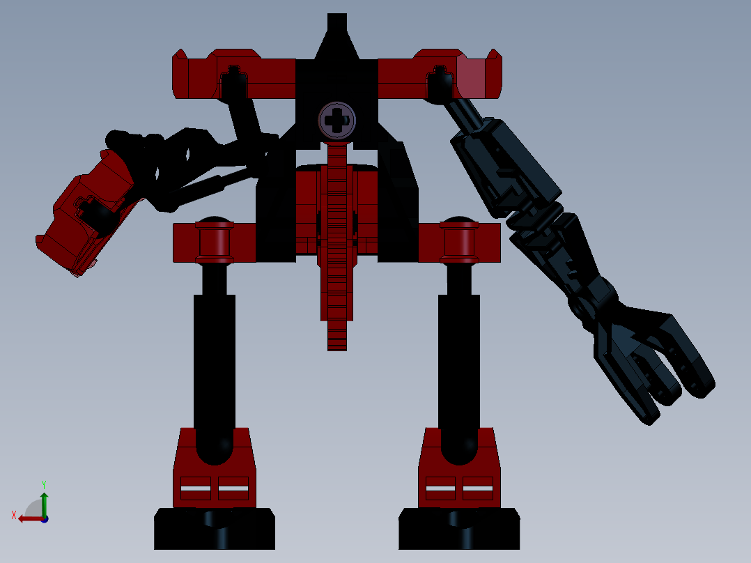 乐高玩具后视图