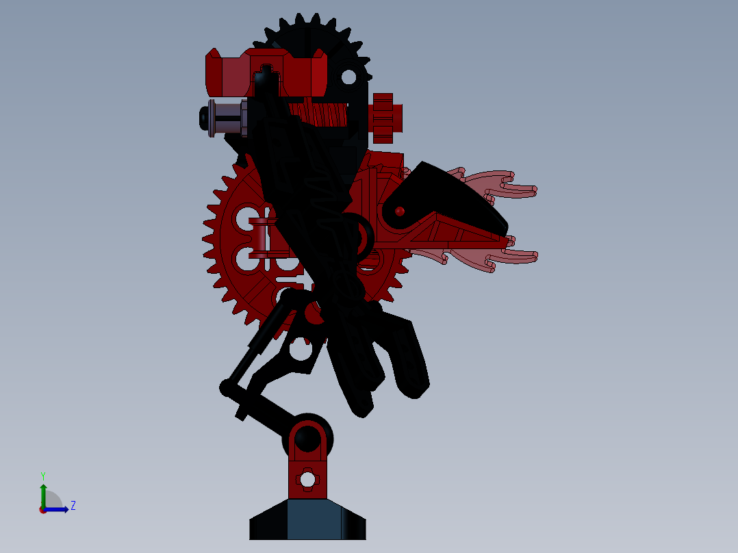 乐高玩具左视图