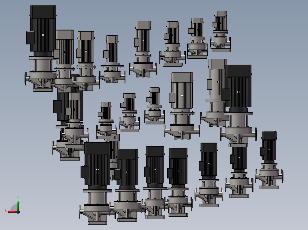 立式管道泵40-2型50-2型 24款后视图