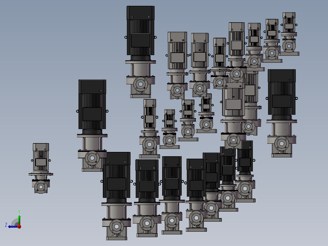立式管道泵40-2型50-2型 24款右视图