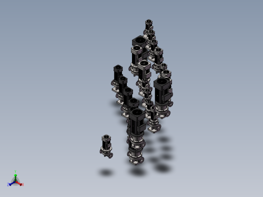 立式管道泵40-2型50-2型 24款正等轴测缩略图