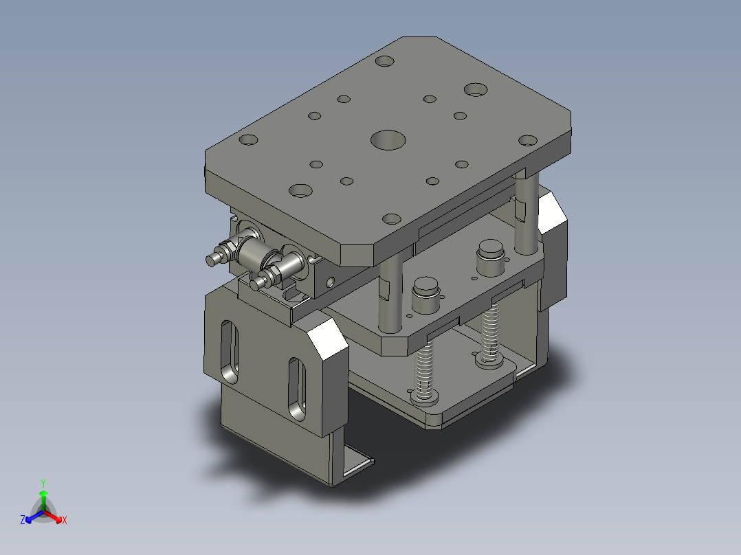 YLZC040E-07-0002兜取组件(A)主视图