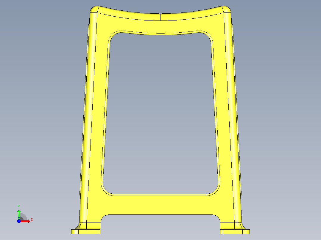 塑料凳子前视图