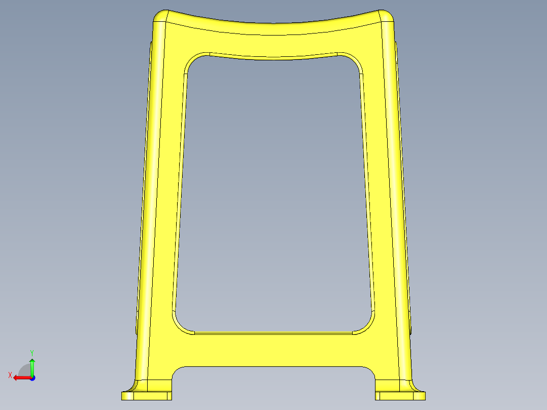 塑料凳子后视图