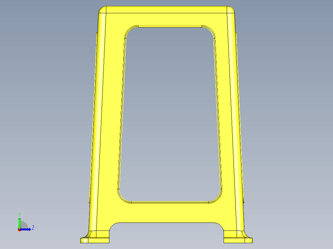 塑料凳子左视图