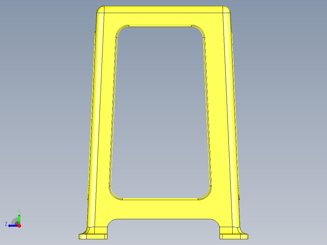 塑料凳子右视图
