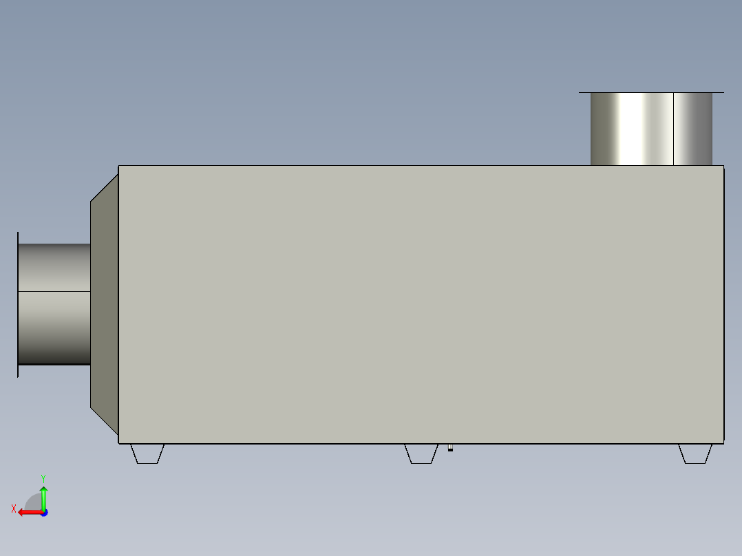 等离子催化处理装置后视图