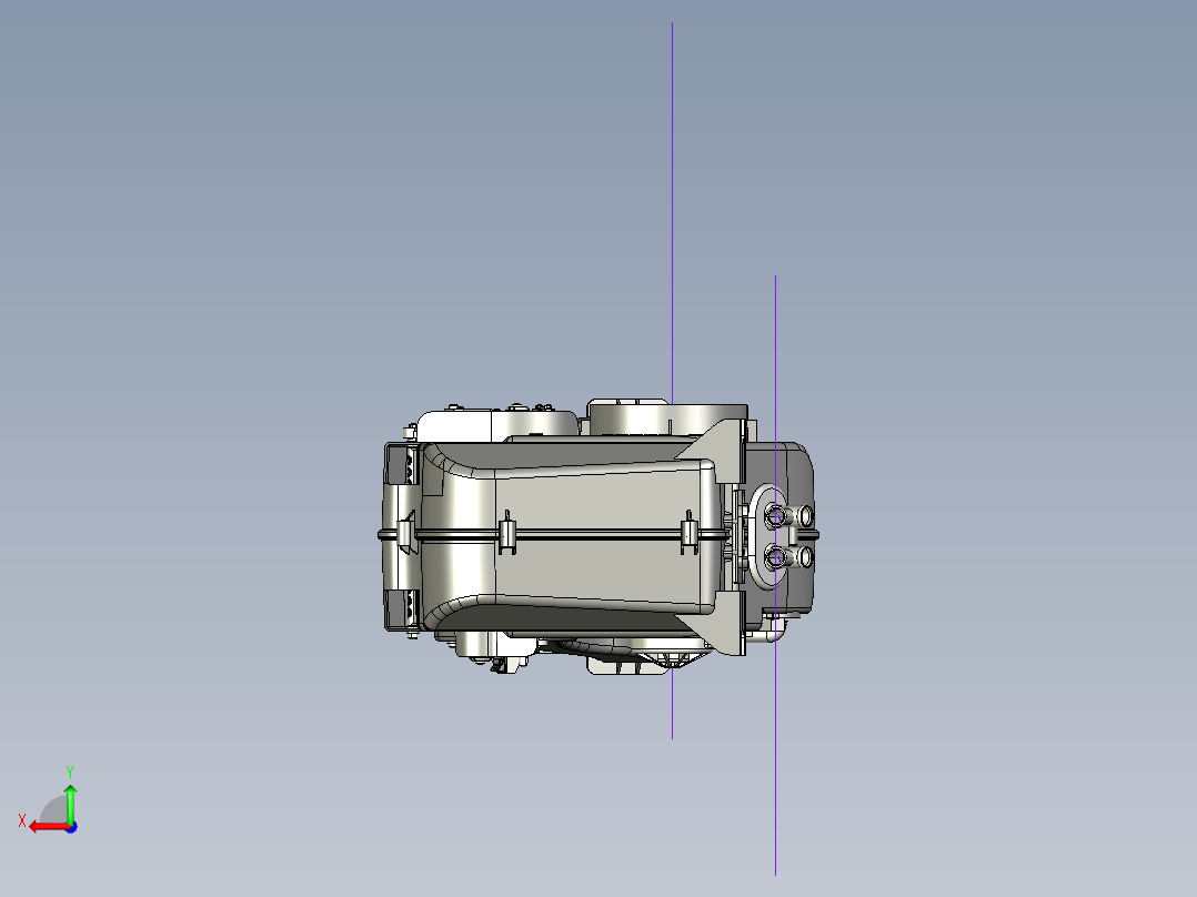 HFJ1020DA1FV汽车暖风机后视图