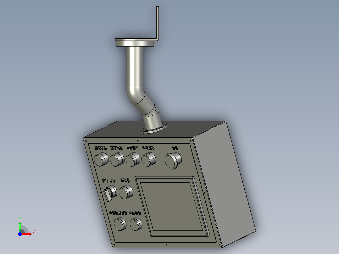 触摸屏电控箱2022526-1前视图