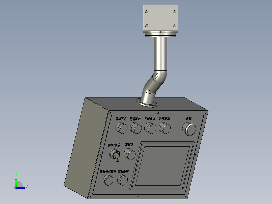 触摸屏电控箱2022526-1左视图