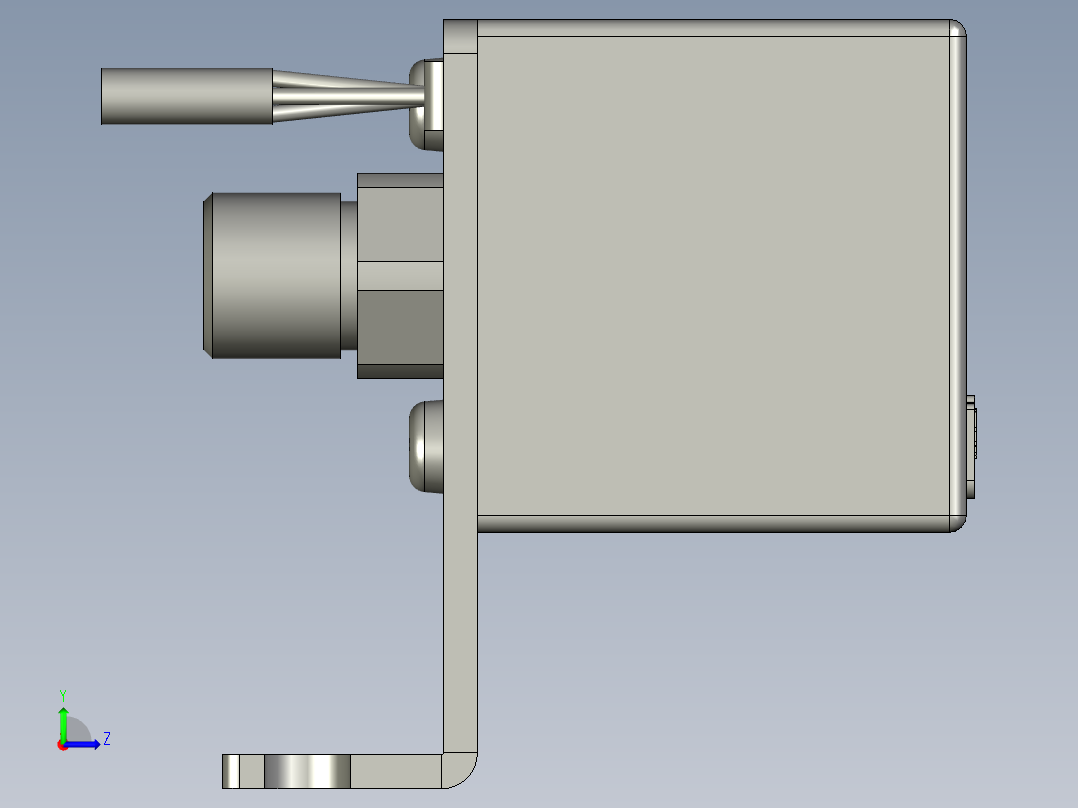 负压表亚德客DPSN101020+F-DPSLB左视图