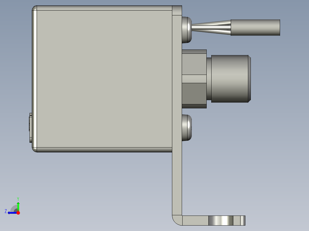 负压表亚德客DPSN101020+F-DPSLB右视图