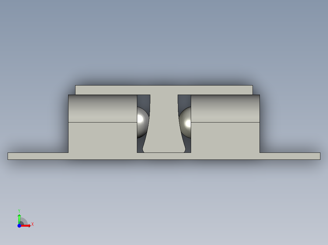 MPA-67滚珠门扣前视图