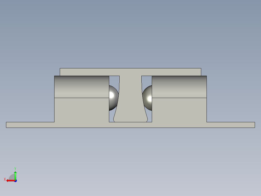 MPA-67滚珠门扣后视图