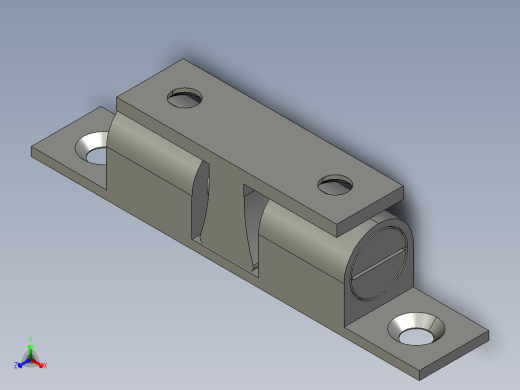 MPA-67滚珠门扣正等轴测缩略图