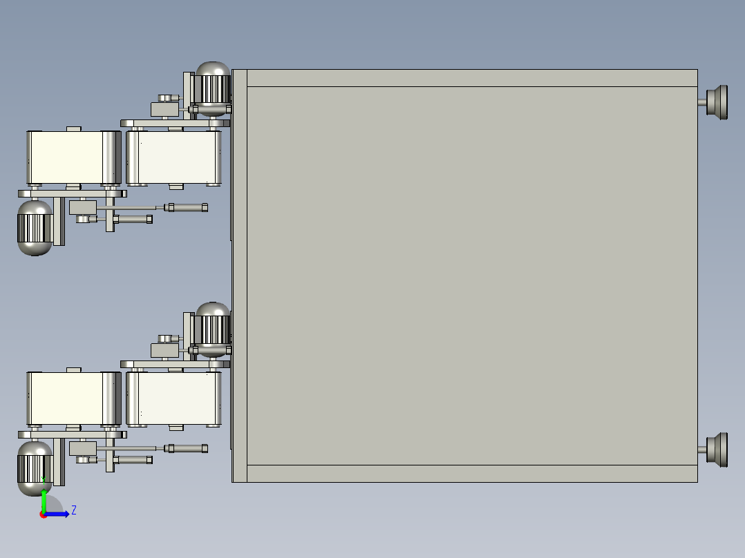 方便使用的铝合金轮毂打磨台左视图