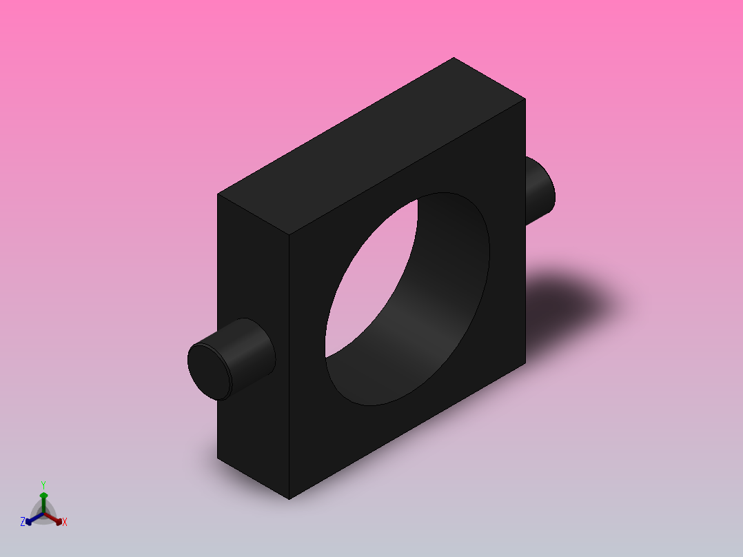 TC中间铰轴[100]气缸附件主视图