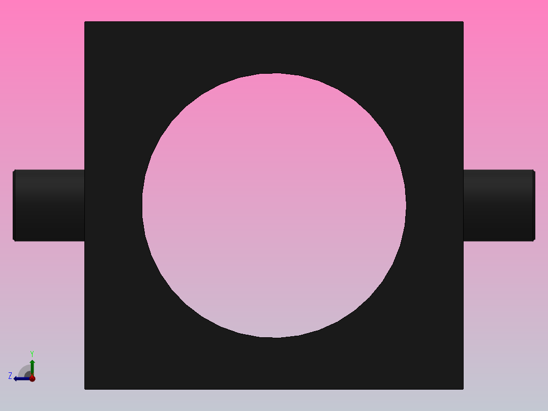 TC中间铰轴[100]气缸附件右视图