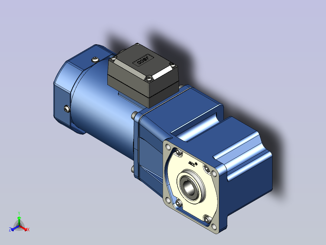 精研YR阻尼电机 90yr03-180主视图