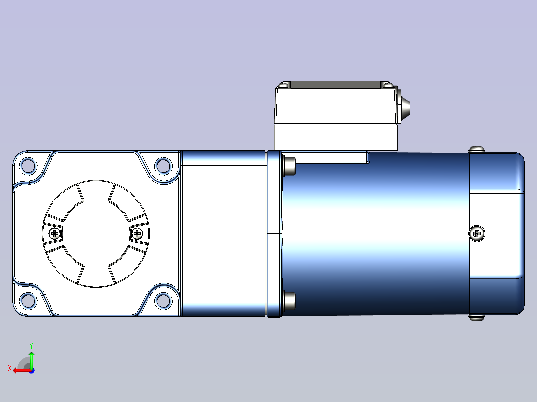 精研YR阻尼电机 90yr03-180后视图
