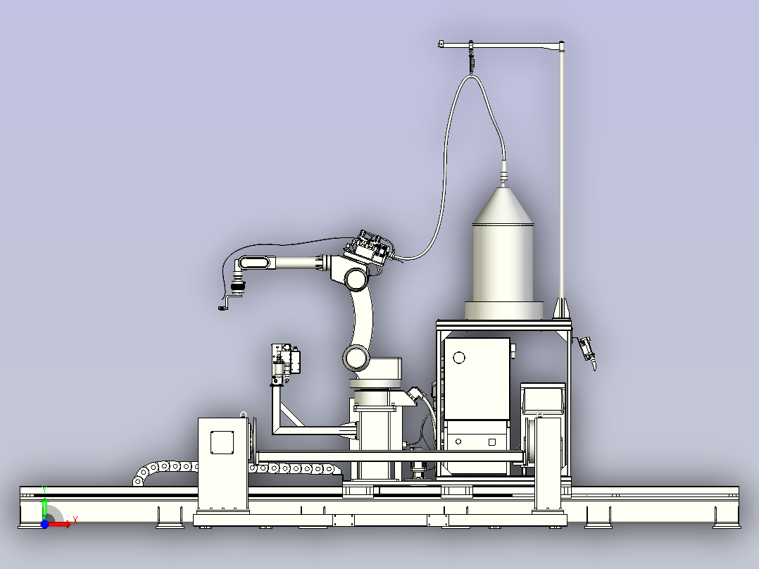 机器人焊接工作站前视图